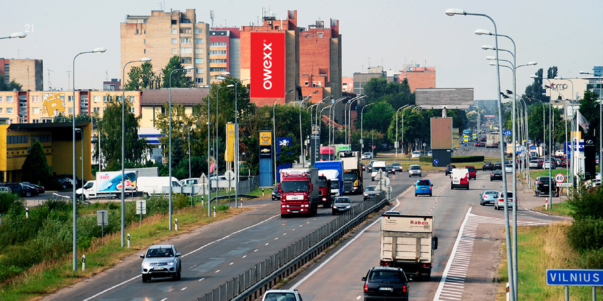 Reklaminis stendas Kaune, Reklamos plotas Kaune